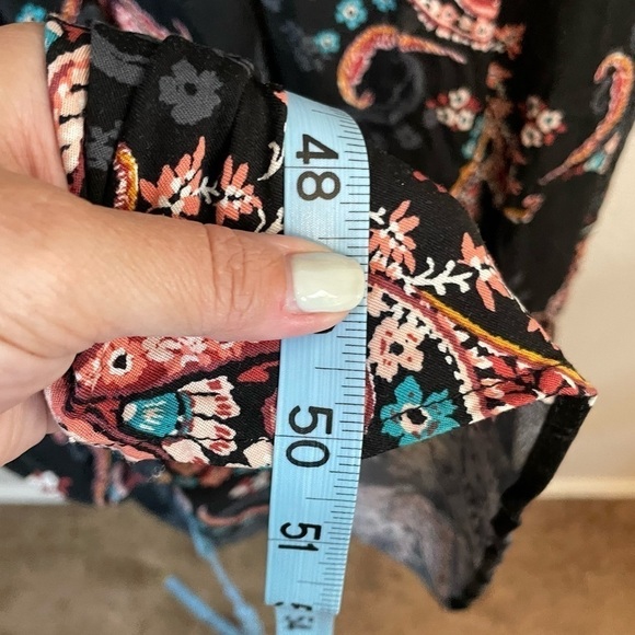 Torrid Midi Challis Skater Dress Black Floral Size 2XL - Picture 15 of 15